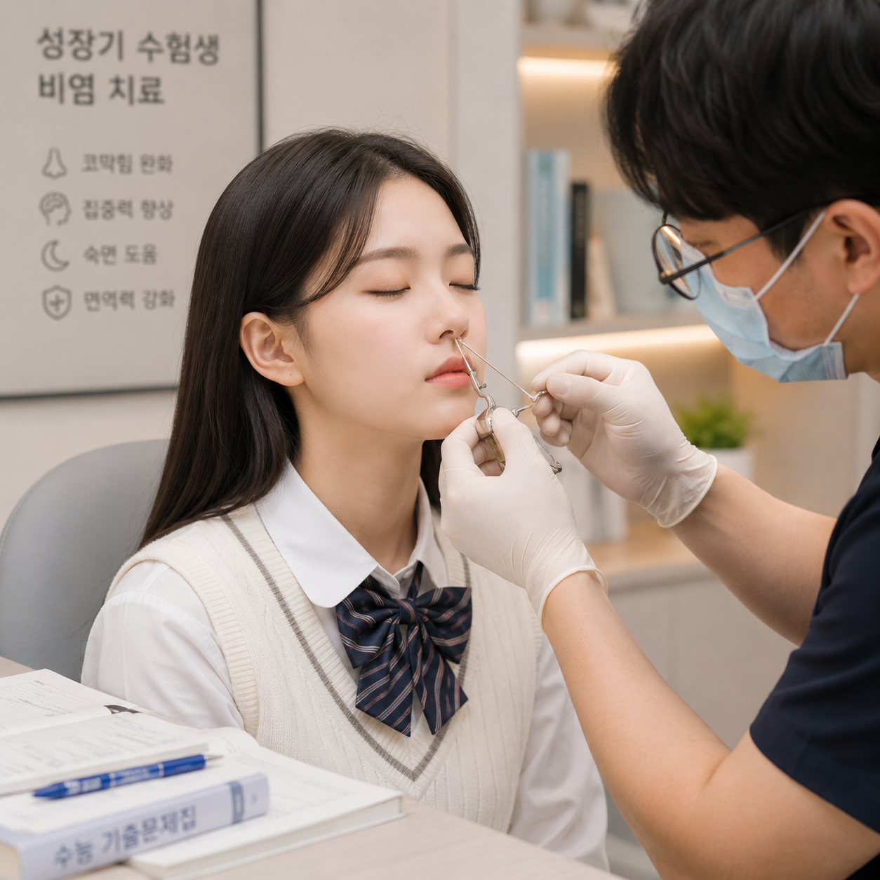 부천 성장기 녹용한약 한의원 수험생 코침 비염 코막힘 수면