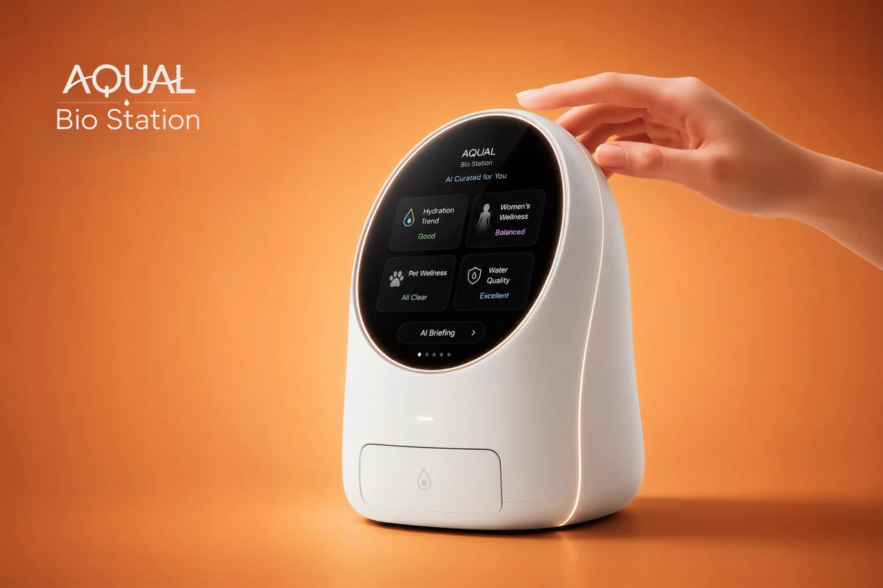 aqual-bio-station-ai-curated-wellness-touch-interaction