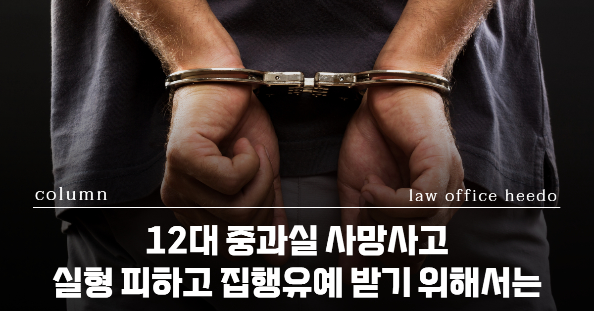 교통사고처리특례법, 교통사고 변호사, 교통사고전문변호사, 12대중과실 변호사, 12대중과실 집행유예