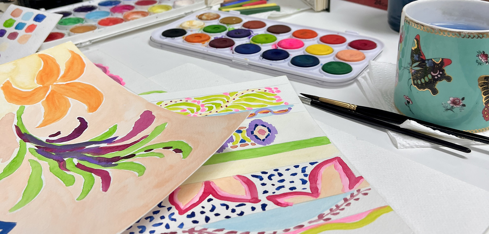 Drawn by hand. Worn as art. Every MARAETHRA scarf begins with a single hand-drawn sketch