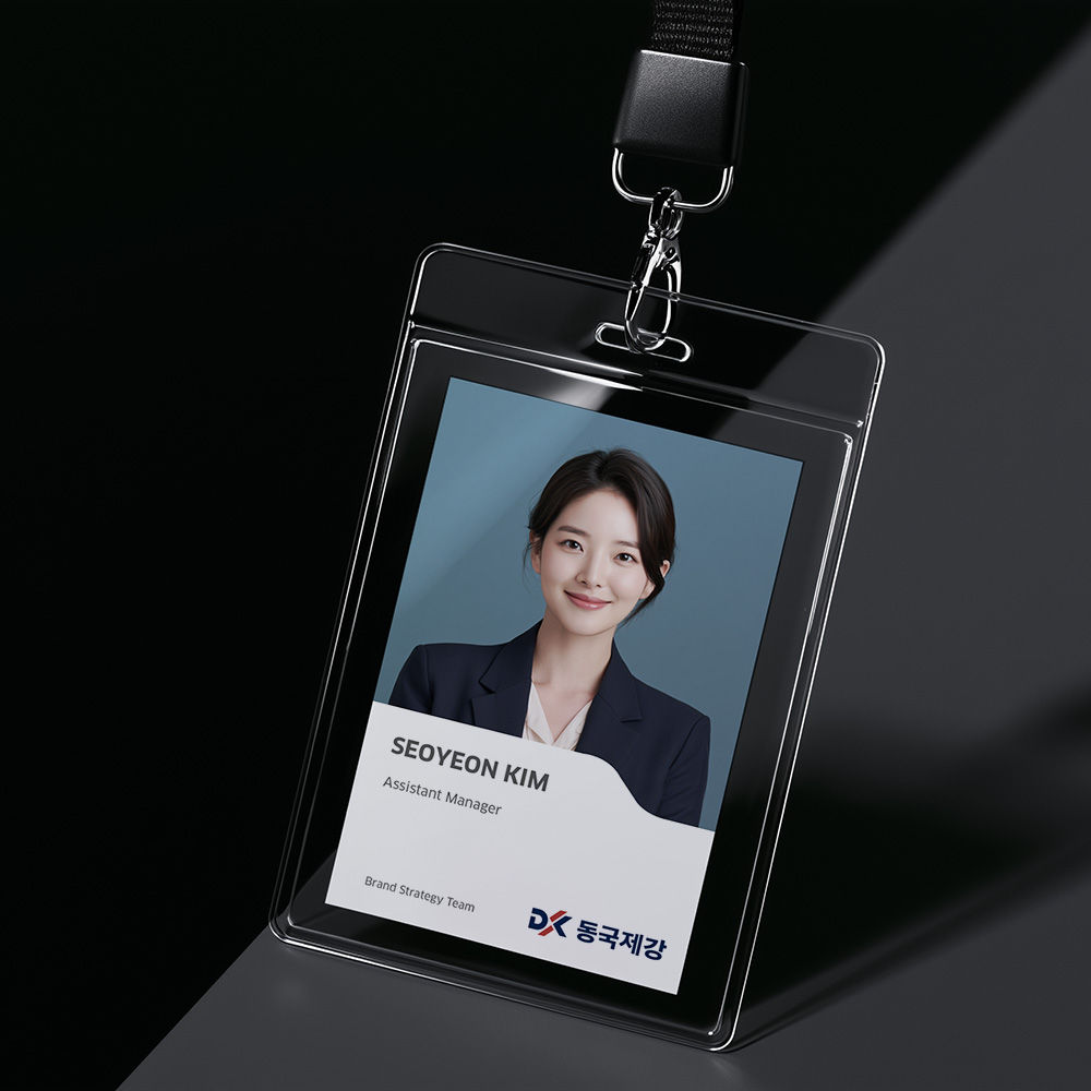 동국제강 CI 리뉴얼 사원증 아이덴티티 디자인