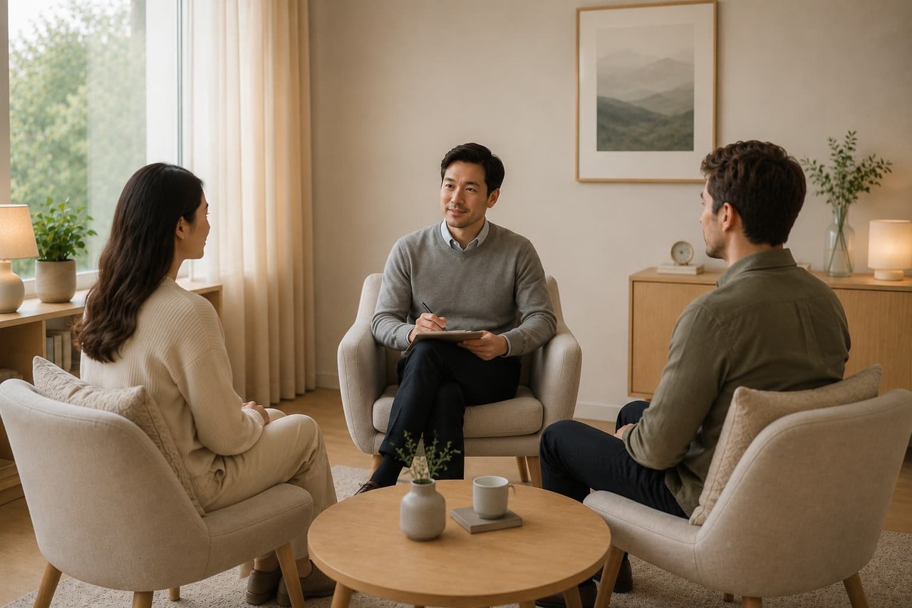 Attending a cross-cultural marriage counseling session at YPCS Korea