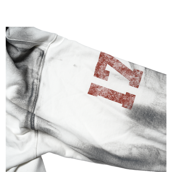 DIRTY FALLING ANGEL ZIP-UP HOODIE - DIRTY WHITE : PACOSPLY