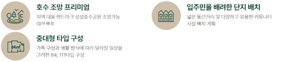  엘리프 성성호수공원 단지설계 - 1블록 내용