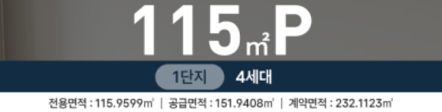 백석시그니처자이 유니트 - 115㎡P 개요