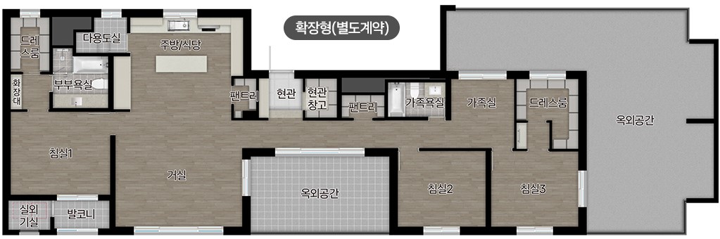 백석시그니처자이 유니트 - 115㎡P 평면도