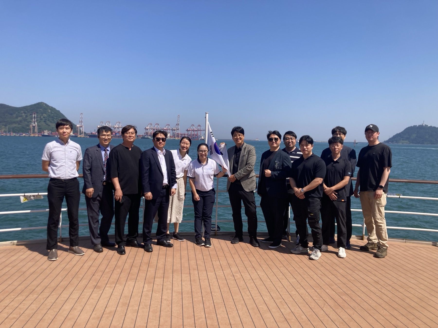 지난 5월 PIER71 관계자 부산항 방문 시, BPA가 육성하는 창업기업들과의 교류 현장.