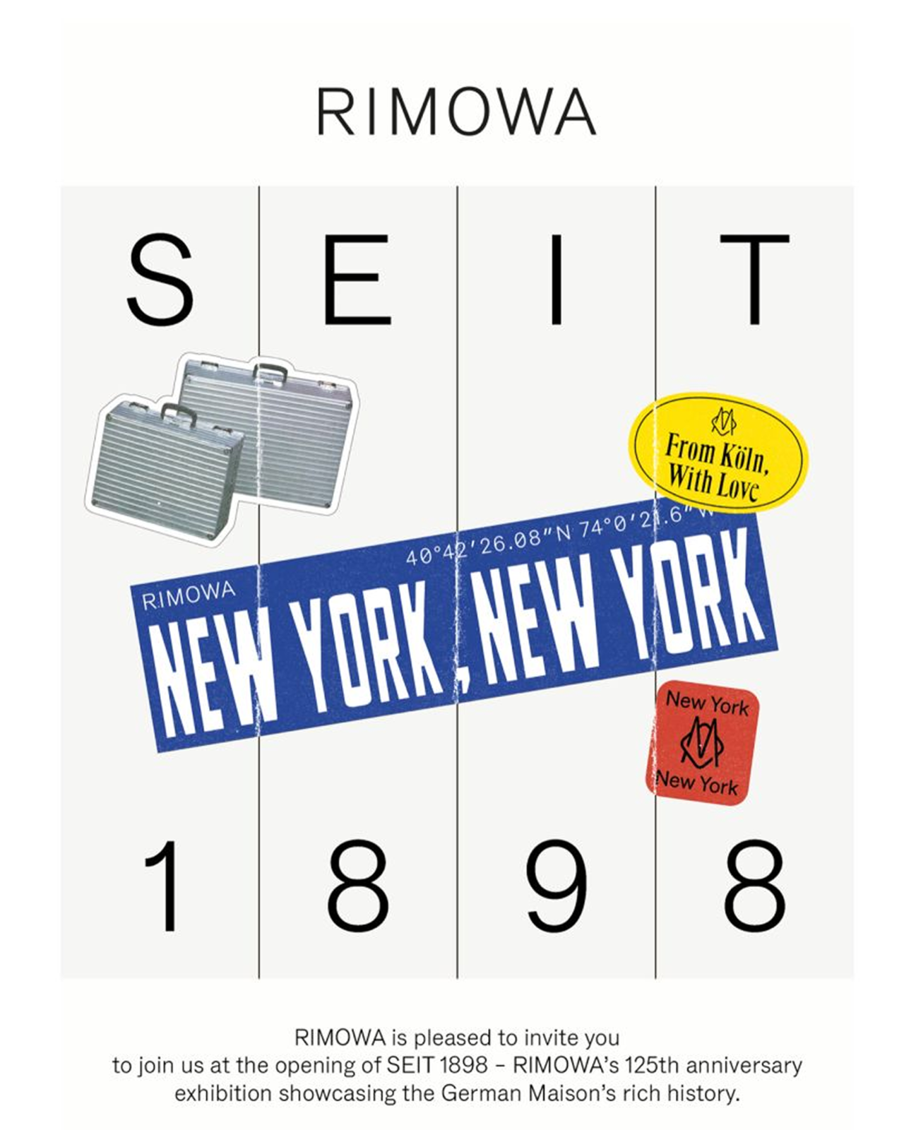 Rimowa 'Seit 1898', Newyork
