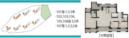 공주 월송 진아레히  유니트 - 84㎡A 위치도