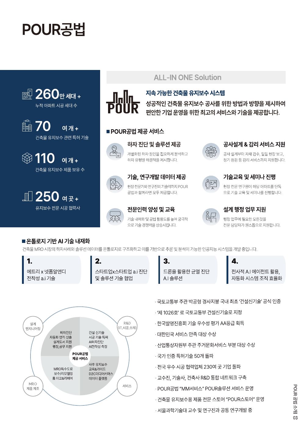 POUR 공법 카달로그 3페이지