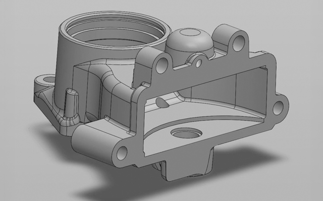 스캔 데이터를 기반으로 3D CAD 데이터 재구축 이미지 | 이노자드 역설계 서비스