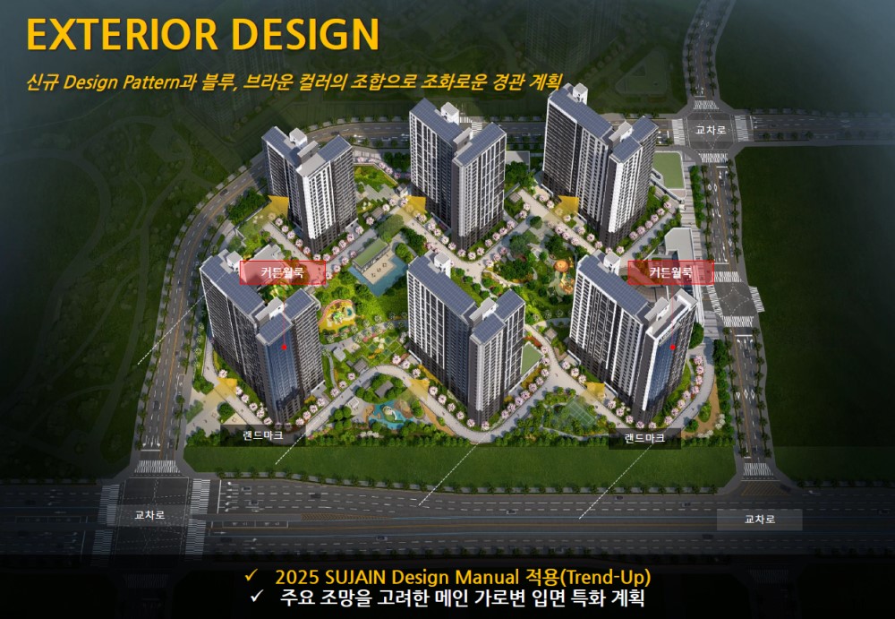 고덕 수자인풍경채 단지설계 - 14BL EXTERIOR DESIGN