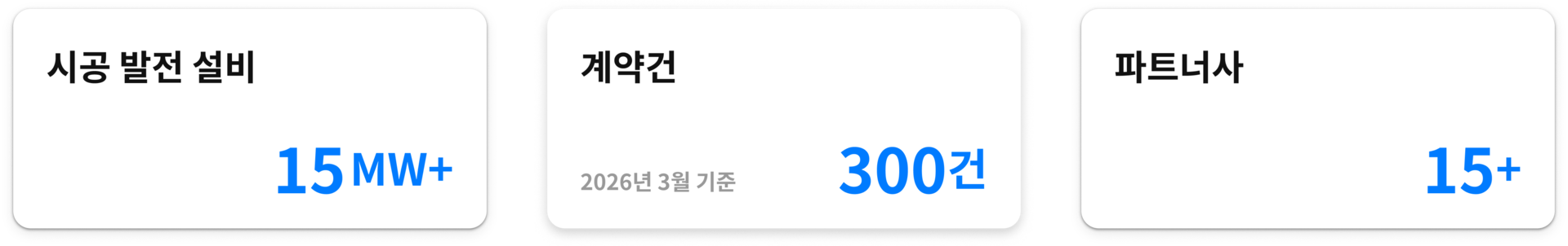 시공 발전 설비, 계약건, 파트너사