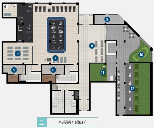 고덕 수자인풍경채 커뮤니티 1단지 - 주민공동시설