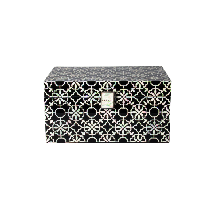 Gaehwa (blossom) mother-of-pearl tall box ink black