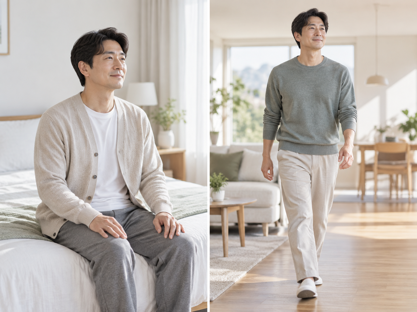이석정복술 후 안정된 상태를 표현한 이미지