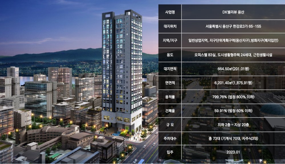 DK 밸리뷰 용산 사업개요 플랜