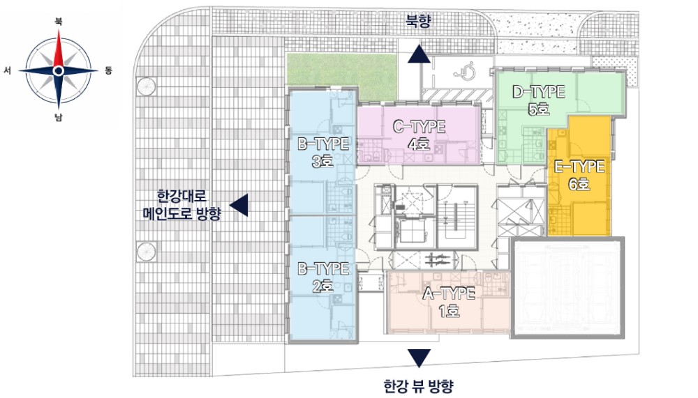 DK 밸리뷰 용산 호실안내 - 평면도