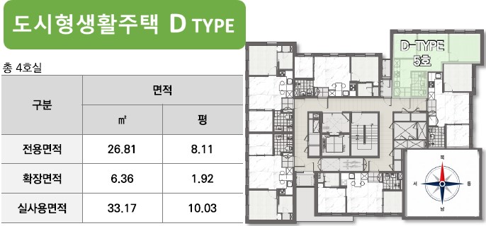 DK 밸리뷰 용산 유니트 - 도시형생활주택 D Type 개요