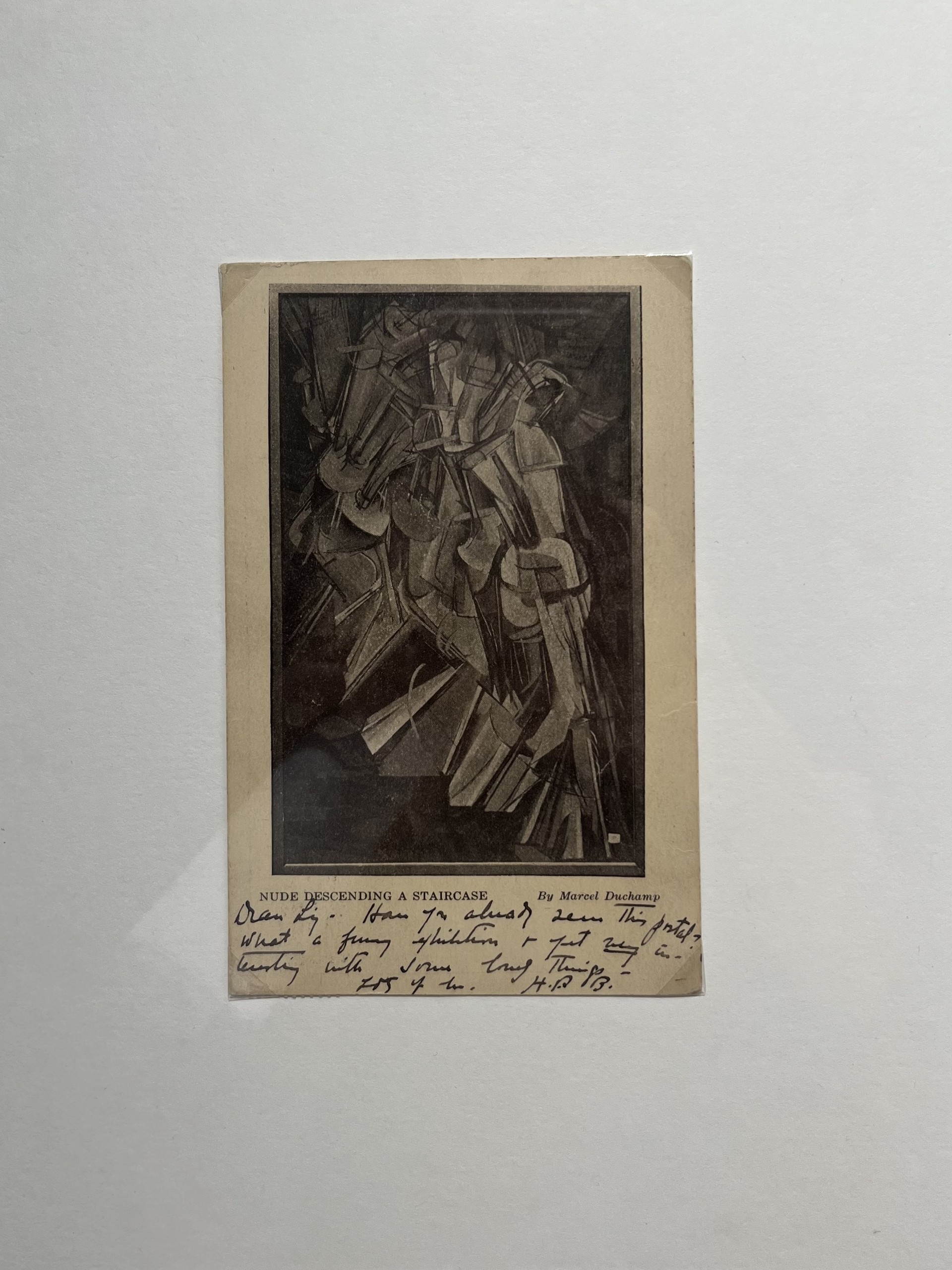 계단을 내려오는 누드, 14x9.3cm, 1913