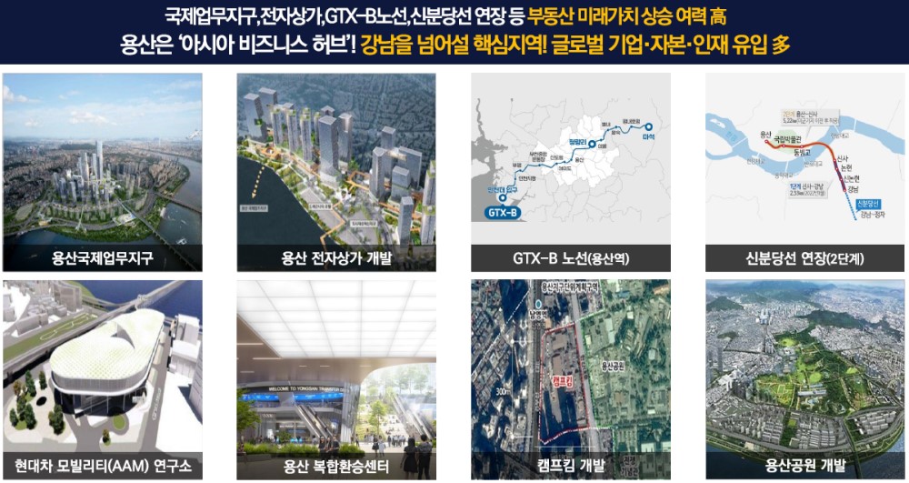DK 밸리뷰 용산 개발환경 - 용산구 주요 개발 사업