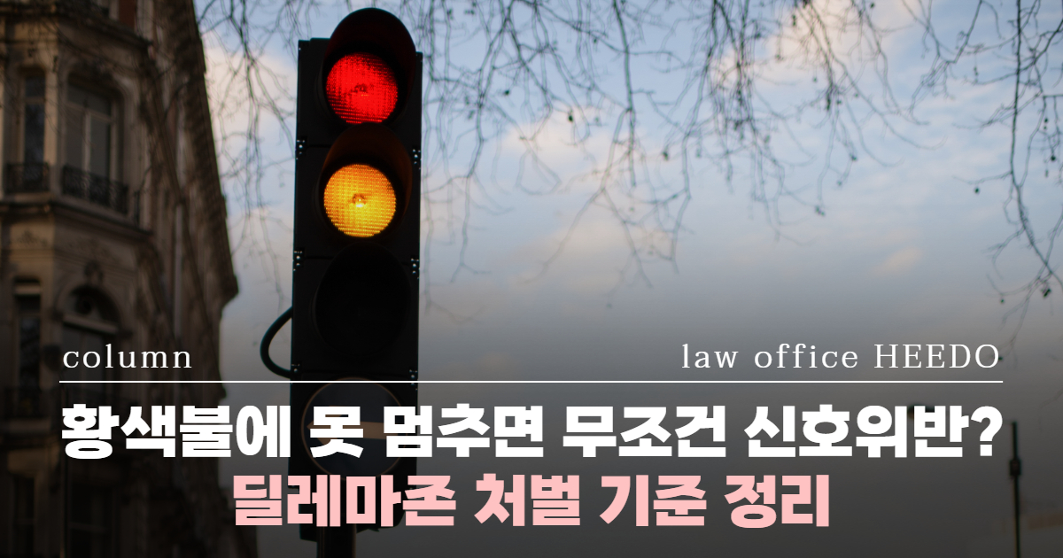 12대중과실 신호위반, 교통사고 변호사, 신호위반 기준, 신호위반 황색불, 신호위반 딜레마존, 딜레마존 뜻, 신호위반 변호사