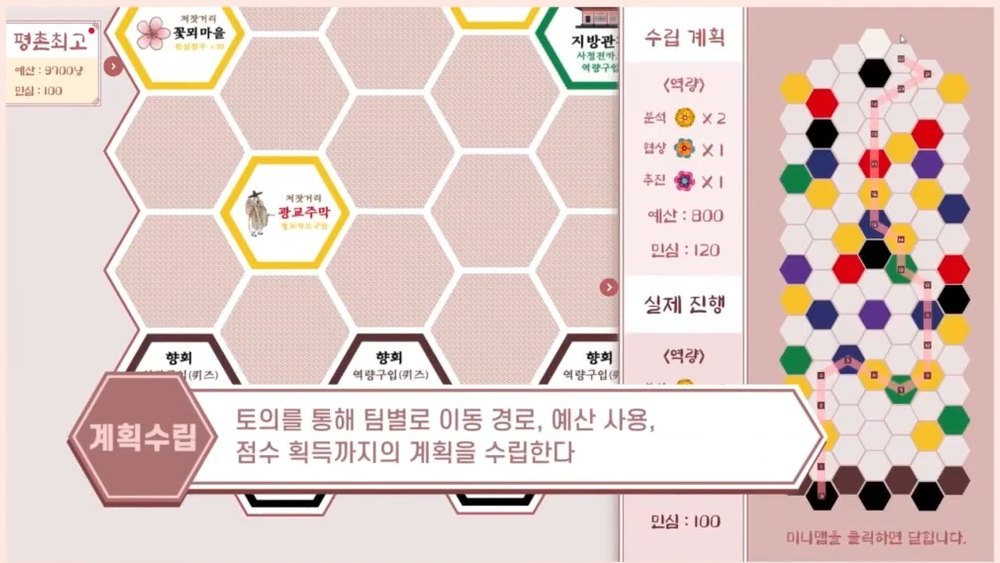 계획 수립 화면