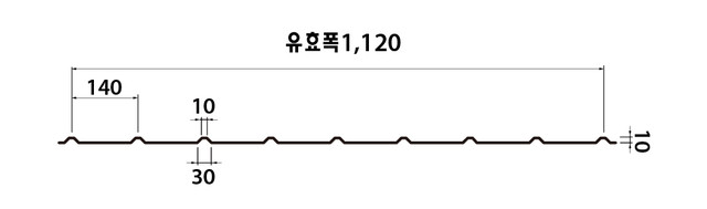 엠스틸 W-140 단면도
