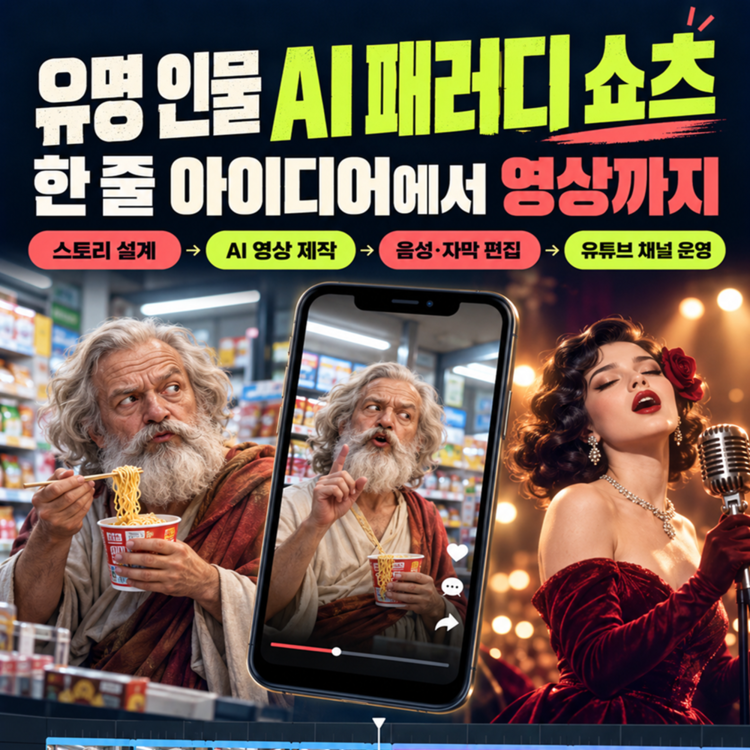 AI 패러디 숏츠, 기획부터 편집까지 강의 썸네일