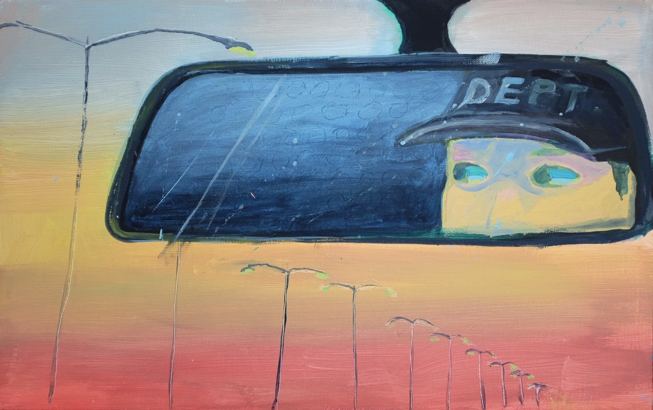 〈핫도그맛 하늘〉, 2026, Acrylic on canvas, 45.5 x 53.0cm