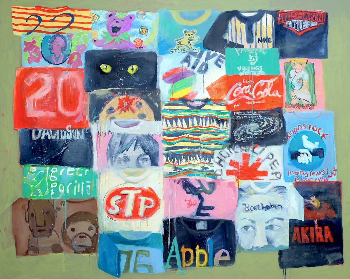 〈SupaSaladBowl〉, 2026, Acrylic on canvas, 130.3 × 162.2cm