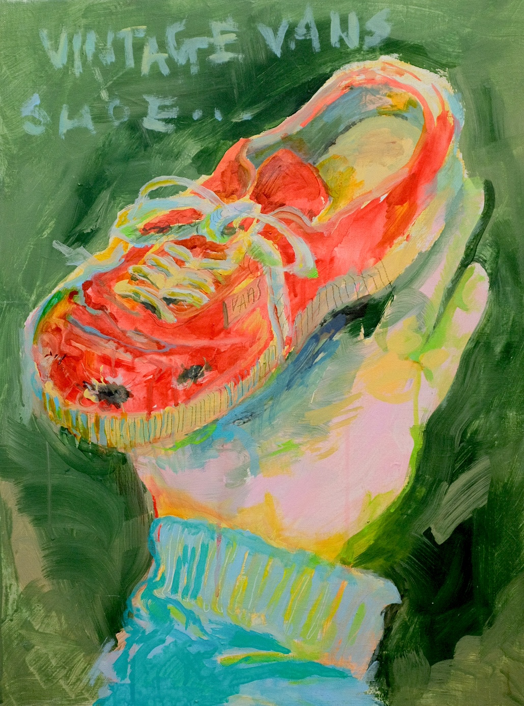 〈VINTAGE VANS SHOE〉, 2024, Acrylic on canvas, 60.6 x 45.5cm