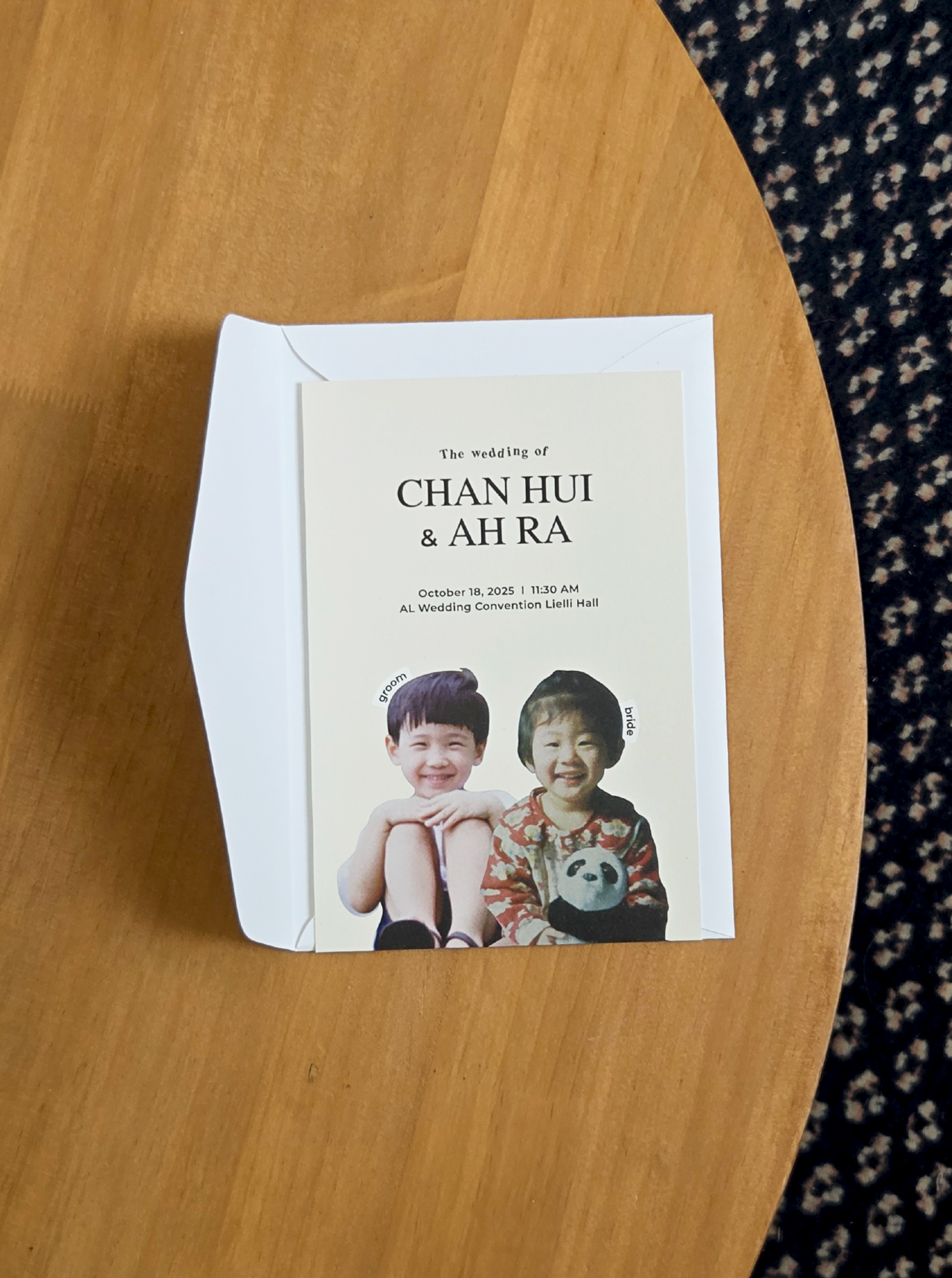 베이직 청첩장