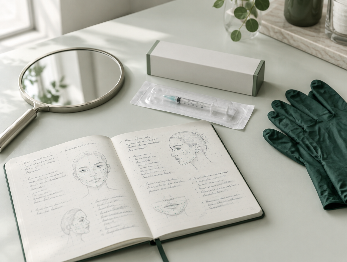 시술 디자인을 기록한 연구 노트