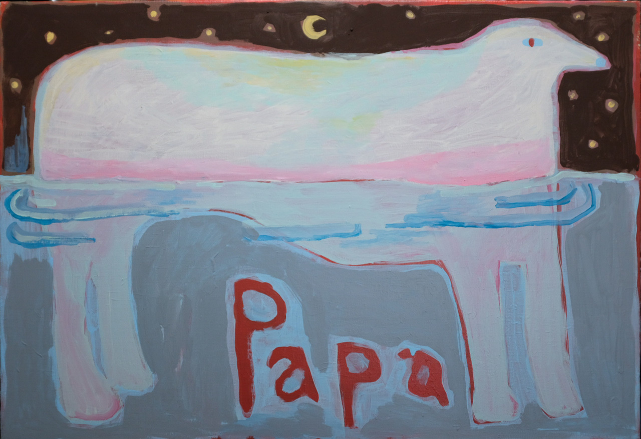 〈Papa〉, 2026, acrylic on canvas, 50.0 x 72.7cm