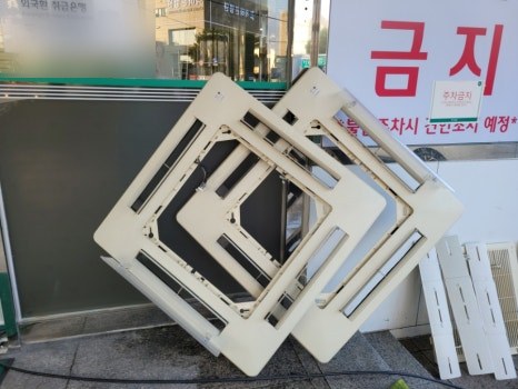 세척한 시스템에어컨 패널