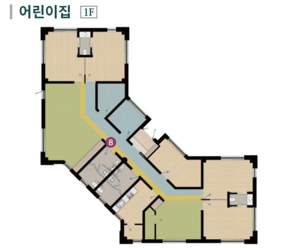 포항 푸르지오 마린시티 커뮤니티 - 어린이집(1F)
