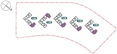 세대안내 - 84㎡B 위치도