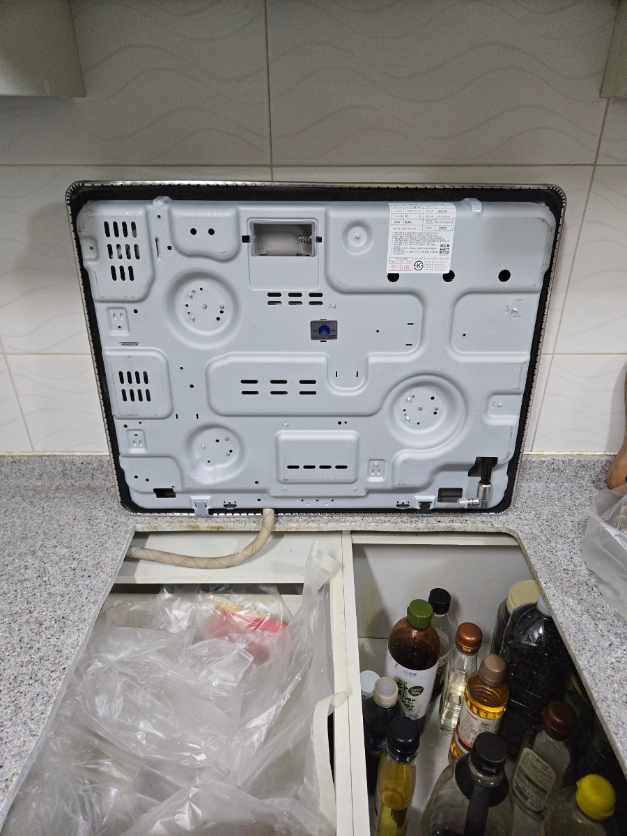 빌트인 가스레인지 교체 후 점화 확인