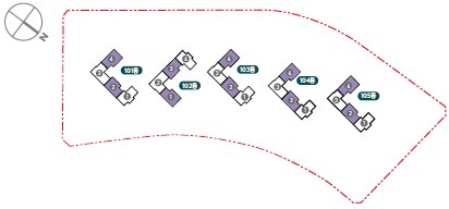 세대안내 - 84㎡A 위치도