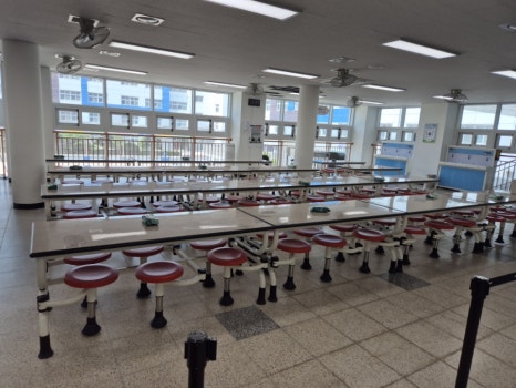 인천 연수구 고등학교 급식실 전경