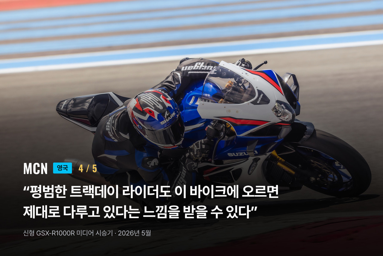 2027년형 GSX-R1000R 해외 시승기 - MCN