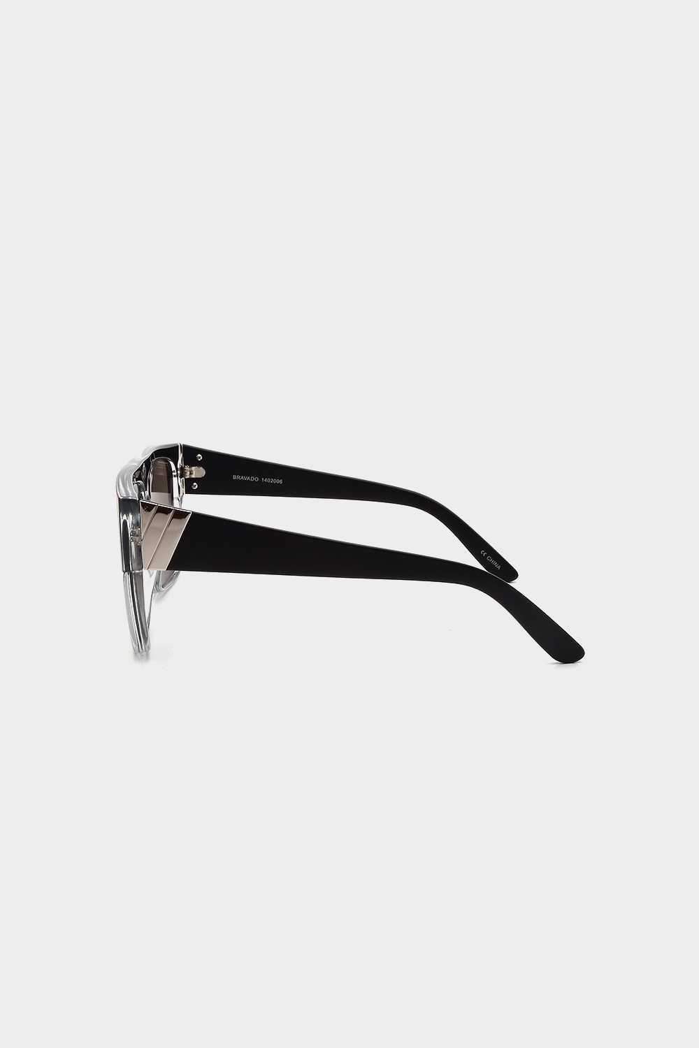 MUSINSA LE SPECS Bravado 2006 Black Clear Silver Mirror