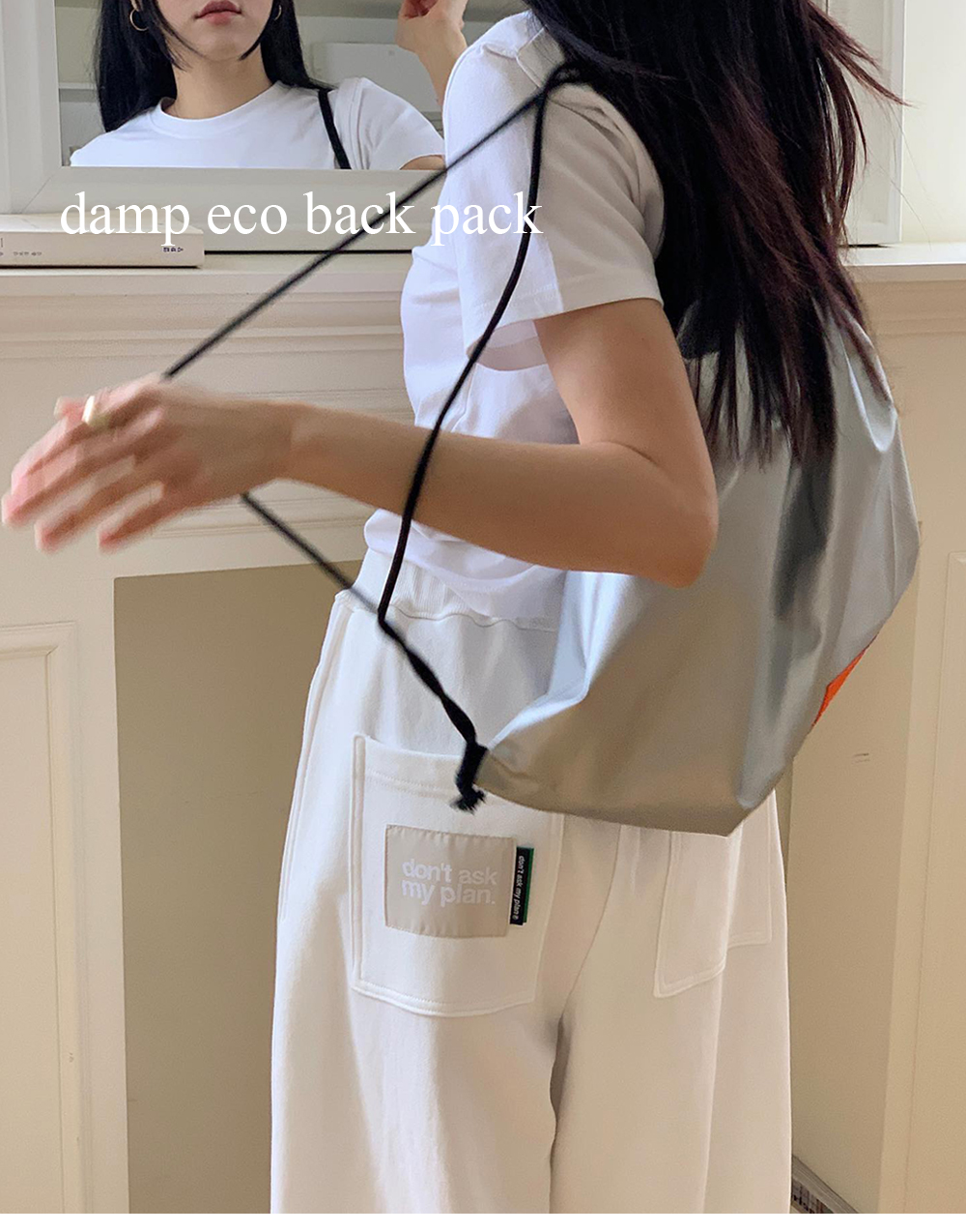 【Don't Ask My Plan】GLOSSY STRING BACK PACK(3色) Don't Ask My Plan】GLOSSY STRING BACK PACK(3色) (バック