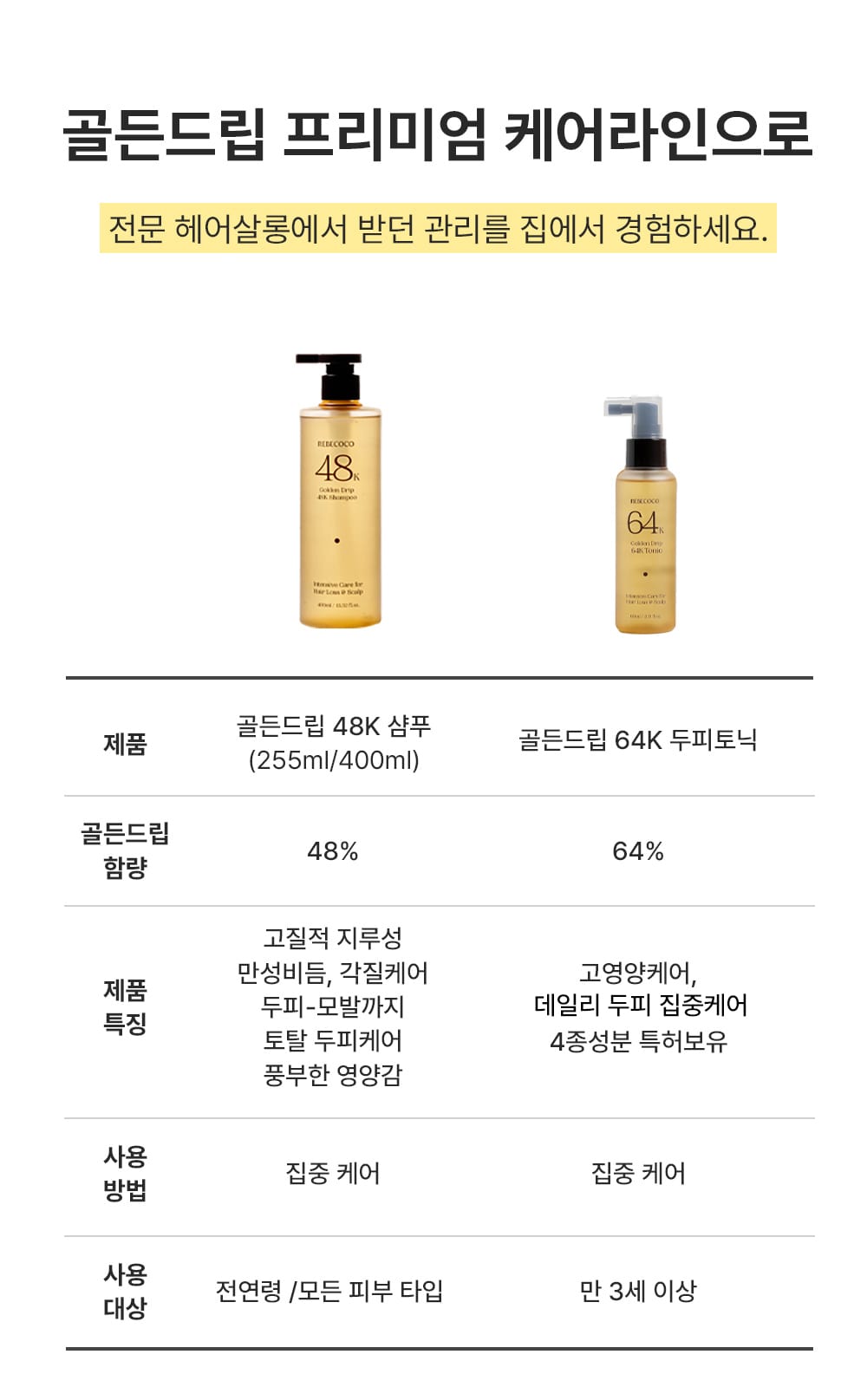 48K샴푸 400ml 3개
