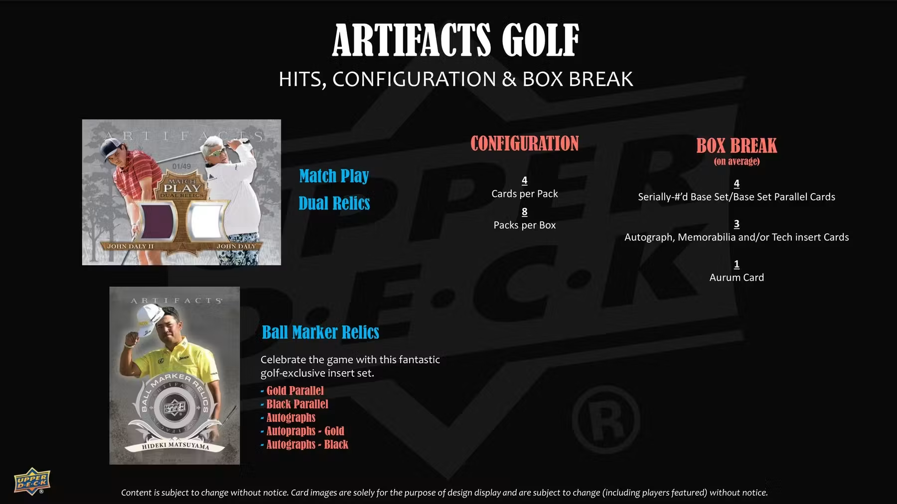 2026 Upper Deck Artifacts Golf Hobby Box
