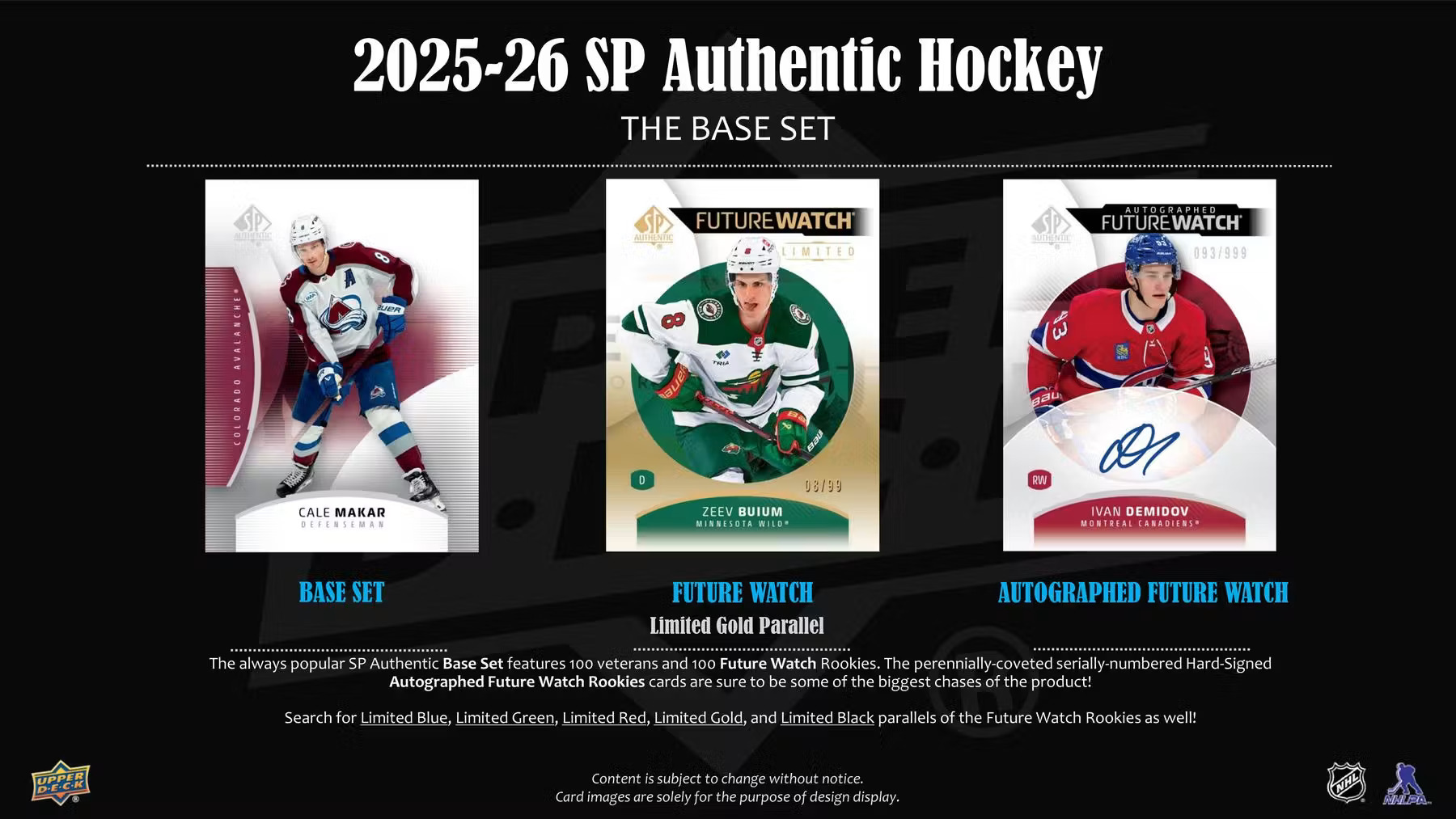 2025-26 Upper Deck SP Authentic Hockey