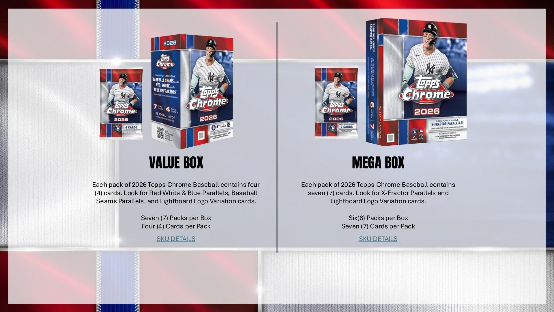 2026 Topps Chrome Baseball Value Box