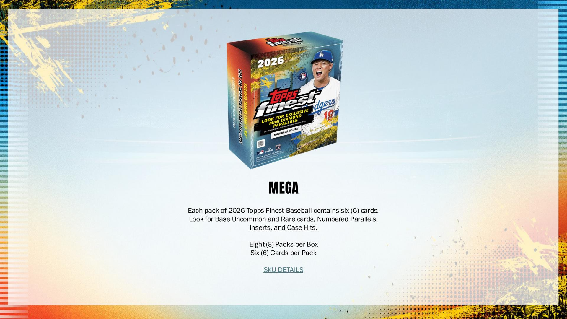 2026 Topps Finest Baseball Mega Box