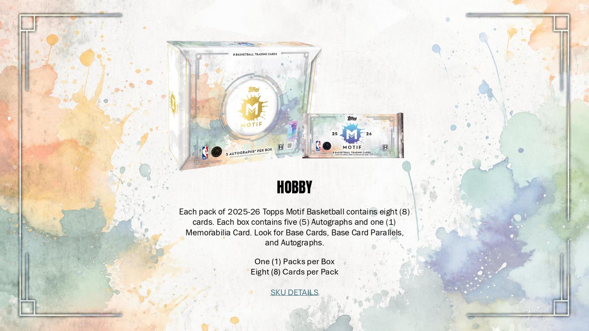 2025-26 Topps Motif Basketball Hobby Box